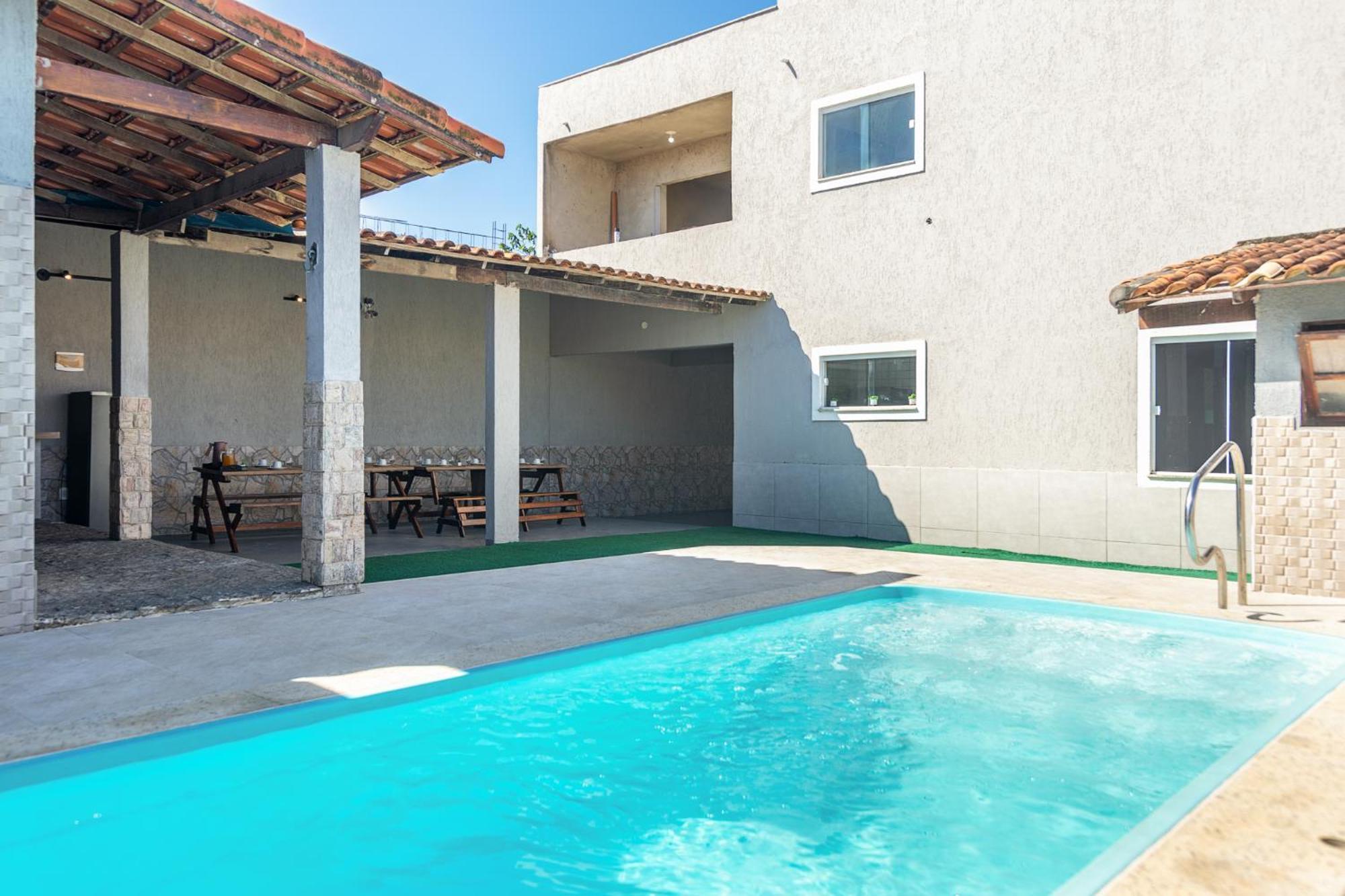 Refugio Tropical Casa De Praia Com Piscina Aquecida E 4 Suites E Garagem 3 Carros, 800 Mtrs Da Praia Internet 700 Mbps, Condominio Privado Com Pista De Skate , Quadra De Futevolei , Campos E Quadras De Futebol! Cabo Frio Exteriör bild
